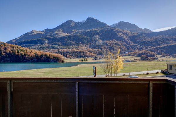 Chesa Munteratsch 1-Zimmerwohnung 203 Typ B Silvaplana - Balcony