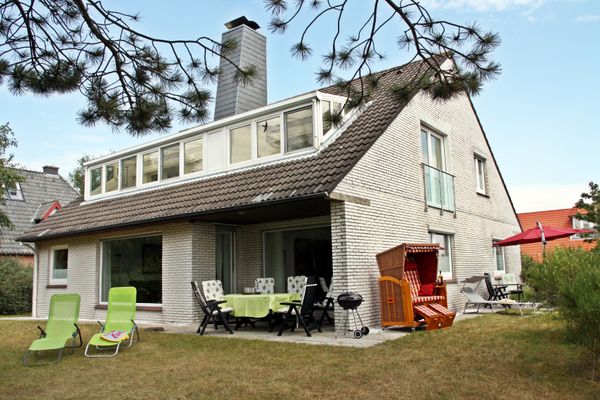  Weißes Dünenhaus mit Meerblick Dorf - Terrasse