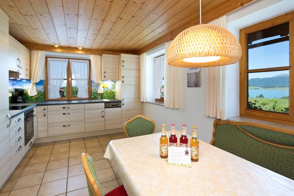 BIO-Bauernhof Salenberghof Ferienwohnung Panorama Ferienwohnungen in Rieden am Forggensee - Küche / Küchenzeile