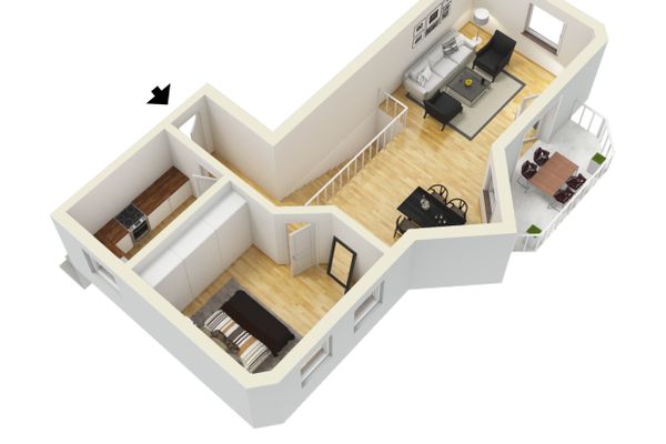 Ferienanlage Neuschwansteinblick Ferienwohnung 101 Ferienwohnungen in Füssen - Grundriss