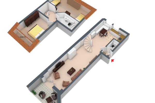 Ferienanlage Neuschwansteinblick Ferienwohnung 108 Ferienwohnungen in Füssen - Grundriss