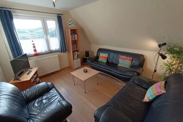 Wohnzimmer Haus Greune Stee Weg 11 Ferienwohnung Möwe