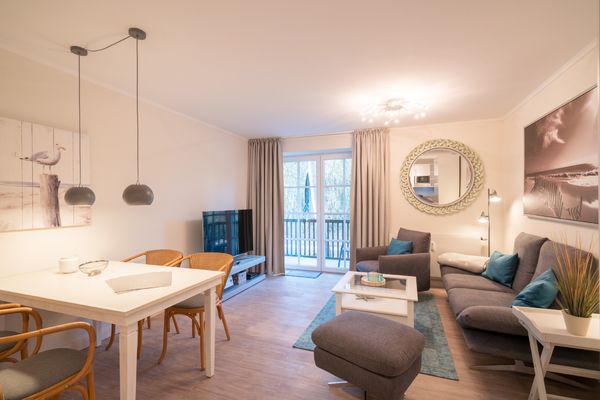 Friesenresidenz Wohnung Halligflieder Bad - Wohnzimmer