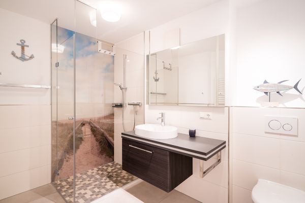 Friesenresidenz Wohnung Halligflieder Bad - Badezimmer