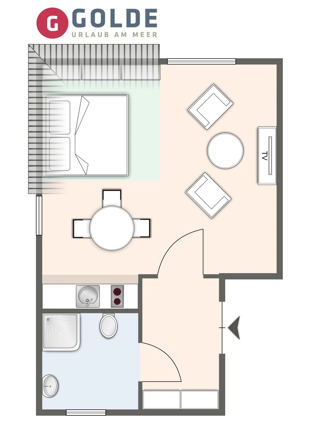 Beach Lodge Beach Lodge Appartement 4 SPO Ording - Grundriss
