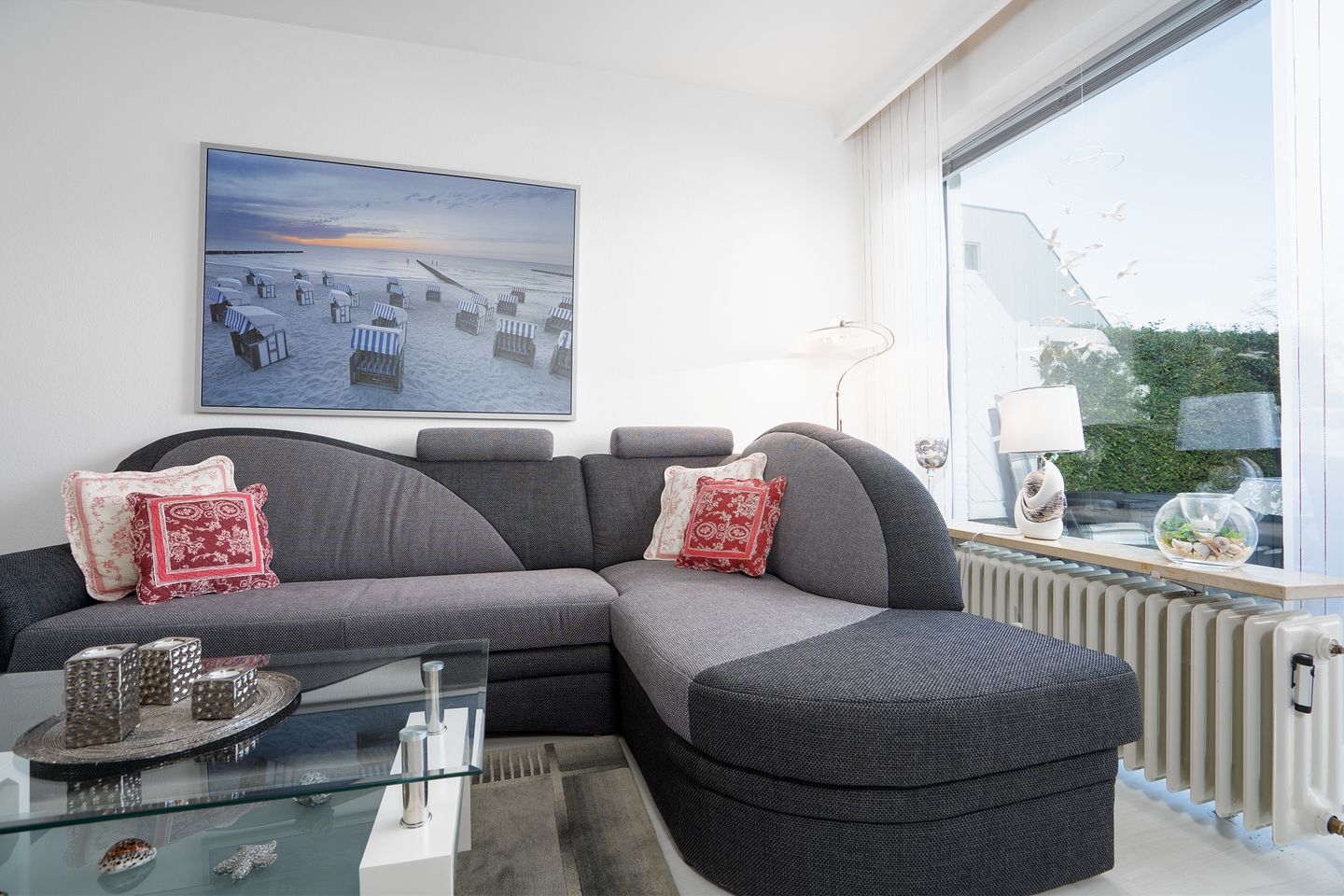 AHW/002 - "Mit Teilseeblick von der Terrasse" Scharbeutz - Wohnzimmer