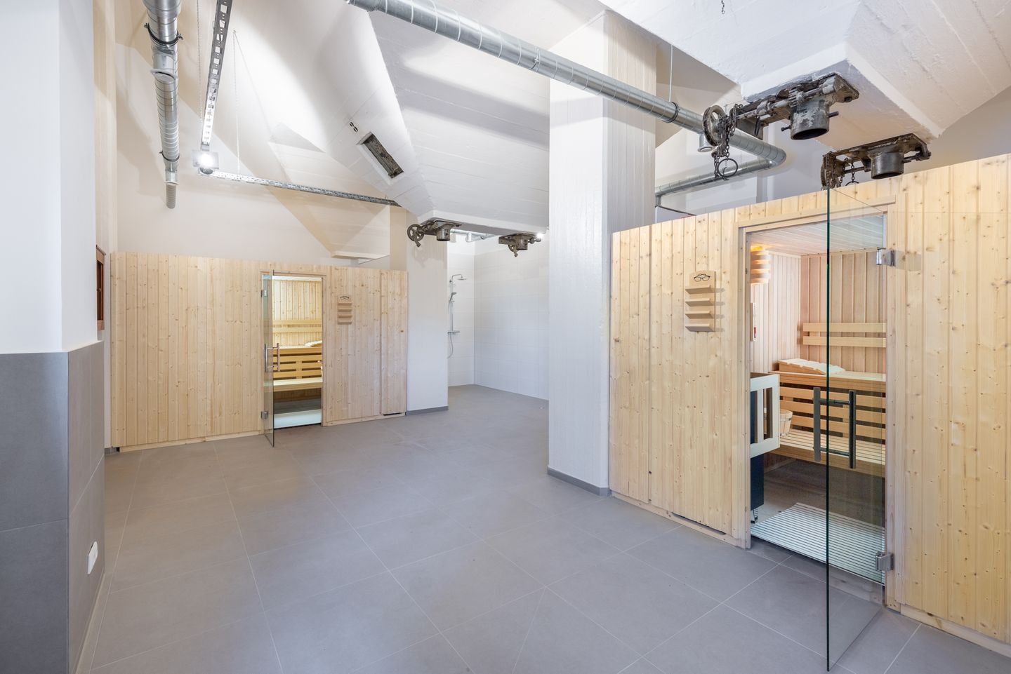 Ferienapartments am Krusespeicher Wismar - Saunabereich im Krusespeicher