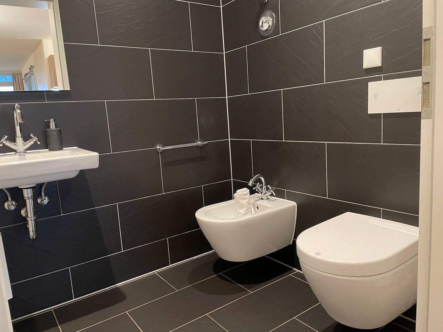 Resort Deichgraf Resort Deichgraf 27-12 Wremen - Badezimmer mit Waschtisch