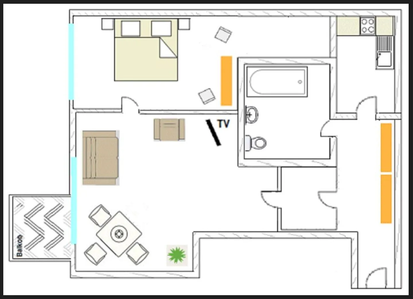 Appartement -Kf- im KETTELHACK  -