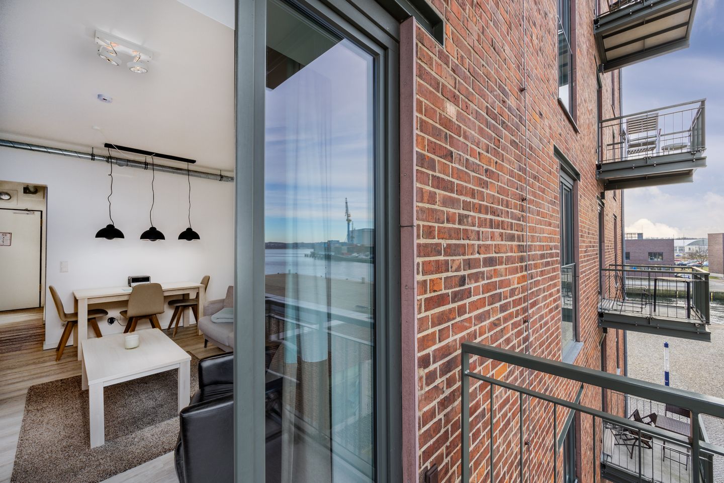 Ohlerich Speicher Ohlerich Speicher 2-13 Wismar - Balkon mit Zugang zum Wohn-Essbereich