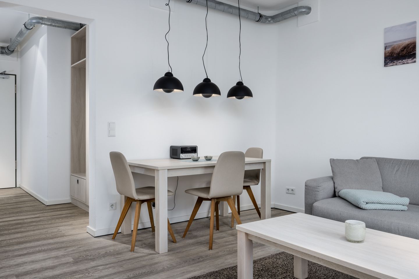 Ohlerich Speicher Ohlerich Speicher 2-13 Wismar - Wohn-/Essbereich mit Esstisch