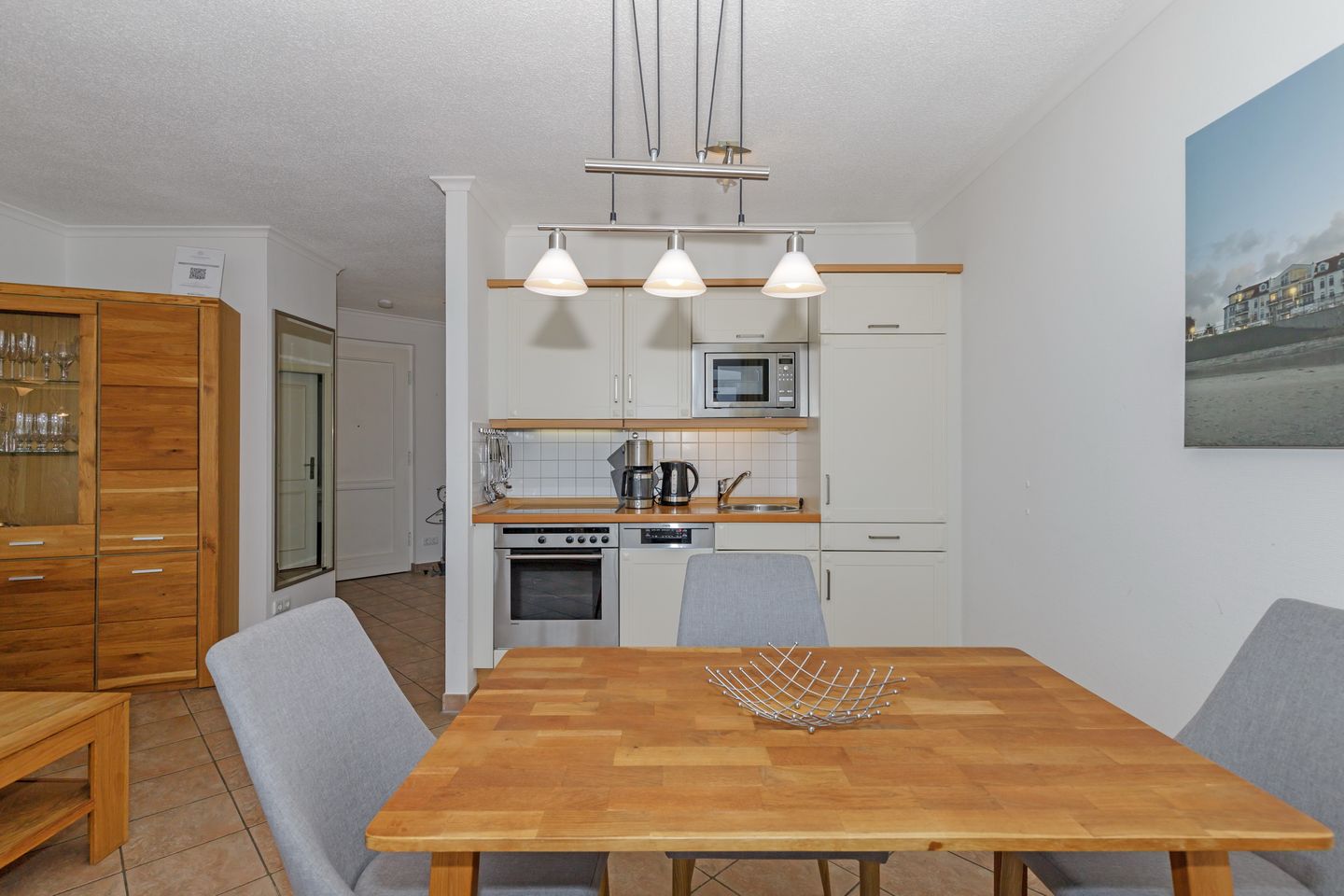 Apartmenthaus Atlantik Apartmenthaus Atlantik 211 Kühlungsborn - Küchenzeile mit Mikrowelle