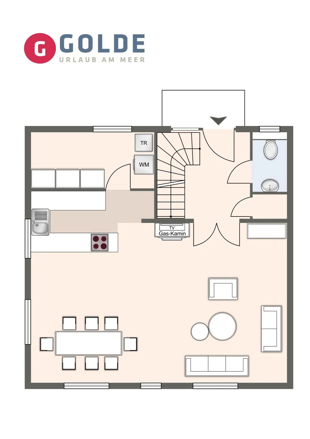 Ferienhaus Sommerhus Ferienhaus Sommerhus SPO Ording - Grundriss