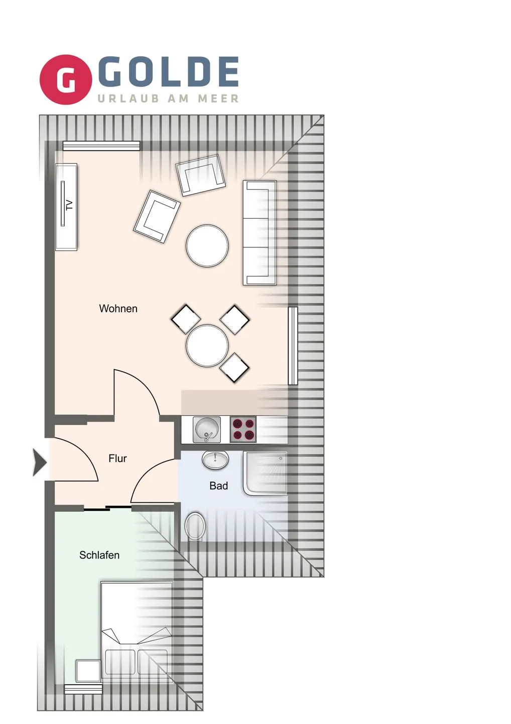 Beach Lodge Beach Lodge Appartement 7 SPO Ording - Grundriss