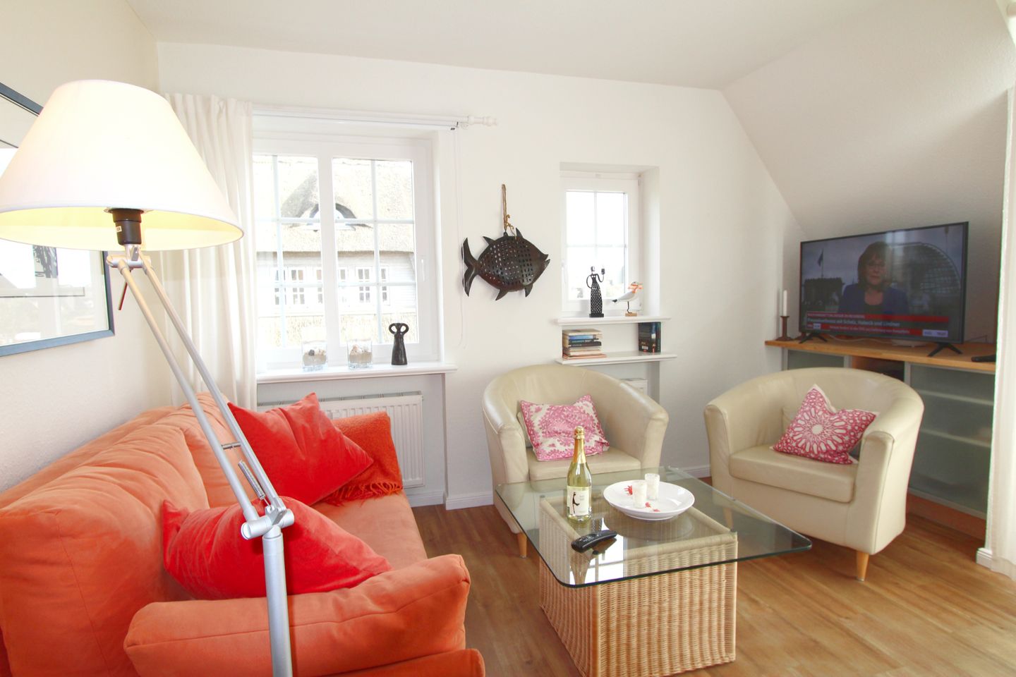 Maike  - Feldmarkstr. 16, App. 4 Wenningstedt - Wohnzimmer