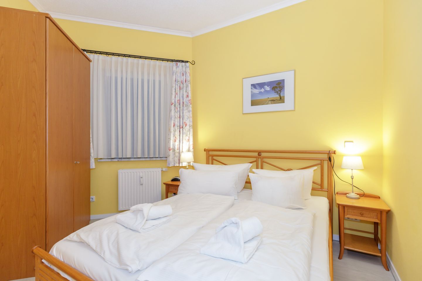 Apartmenthaus Atlantik Apartmenthaus Atlantik 004 Kühlungsborn - Schlafzimmer mit Doppelbett