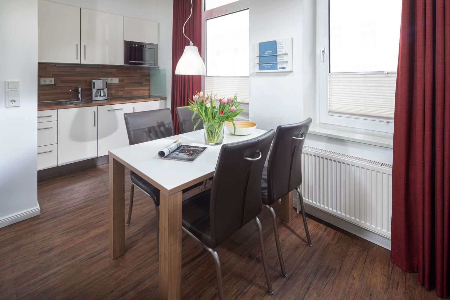  Haus Christine Wohnung 1 Strandkorb Norderney - Küche / Küchenzeile