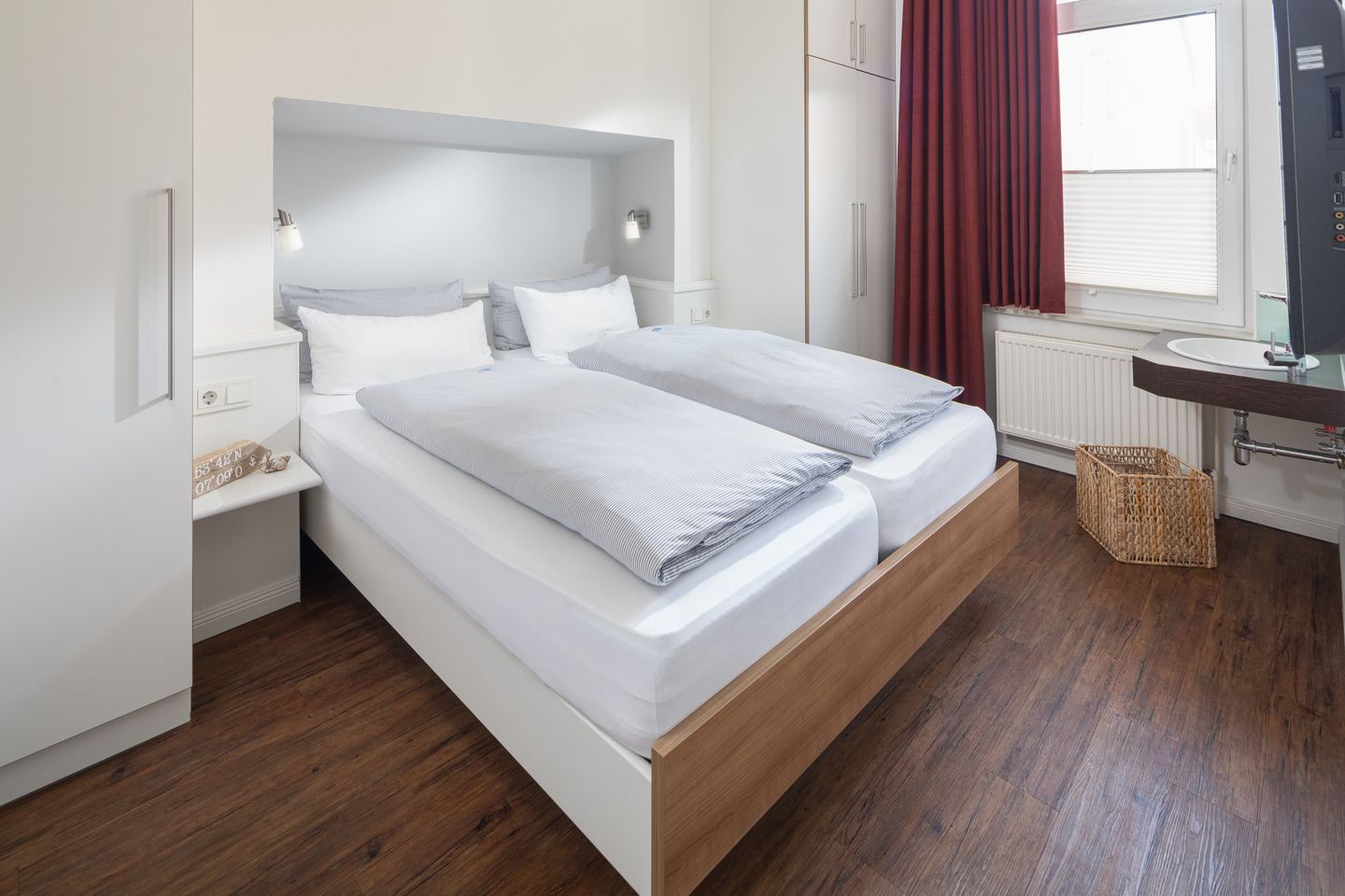  Haus Christine Wohnung 1 Strandkorb Norderney - Schlafzimmer