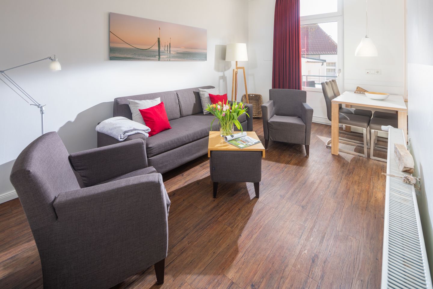  Haus Christine Wohnung 2 Sanddüne Norderney - Wohnzimmer