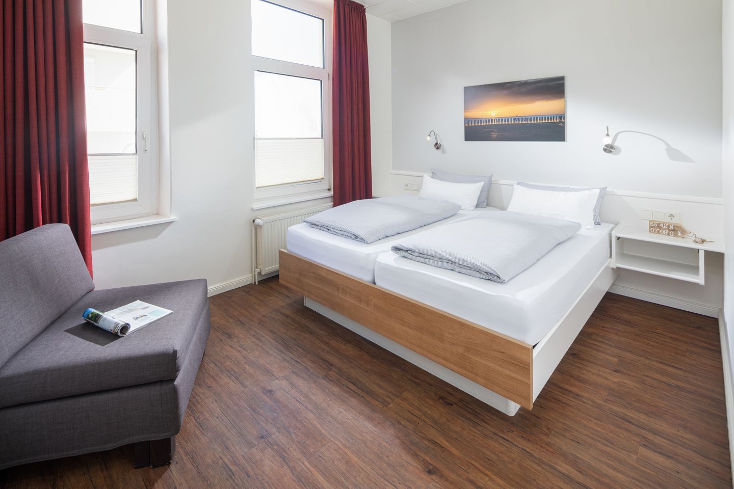  Haus Christine Wohnung 2 Sanddüne Norderney - Schlafzimmer