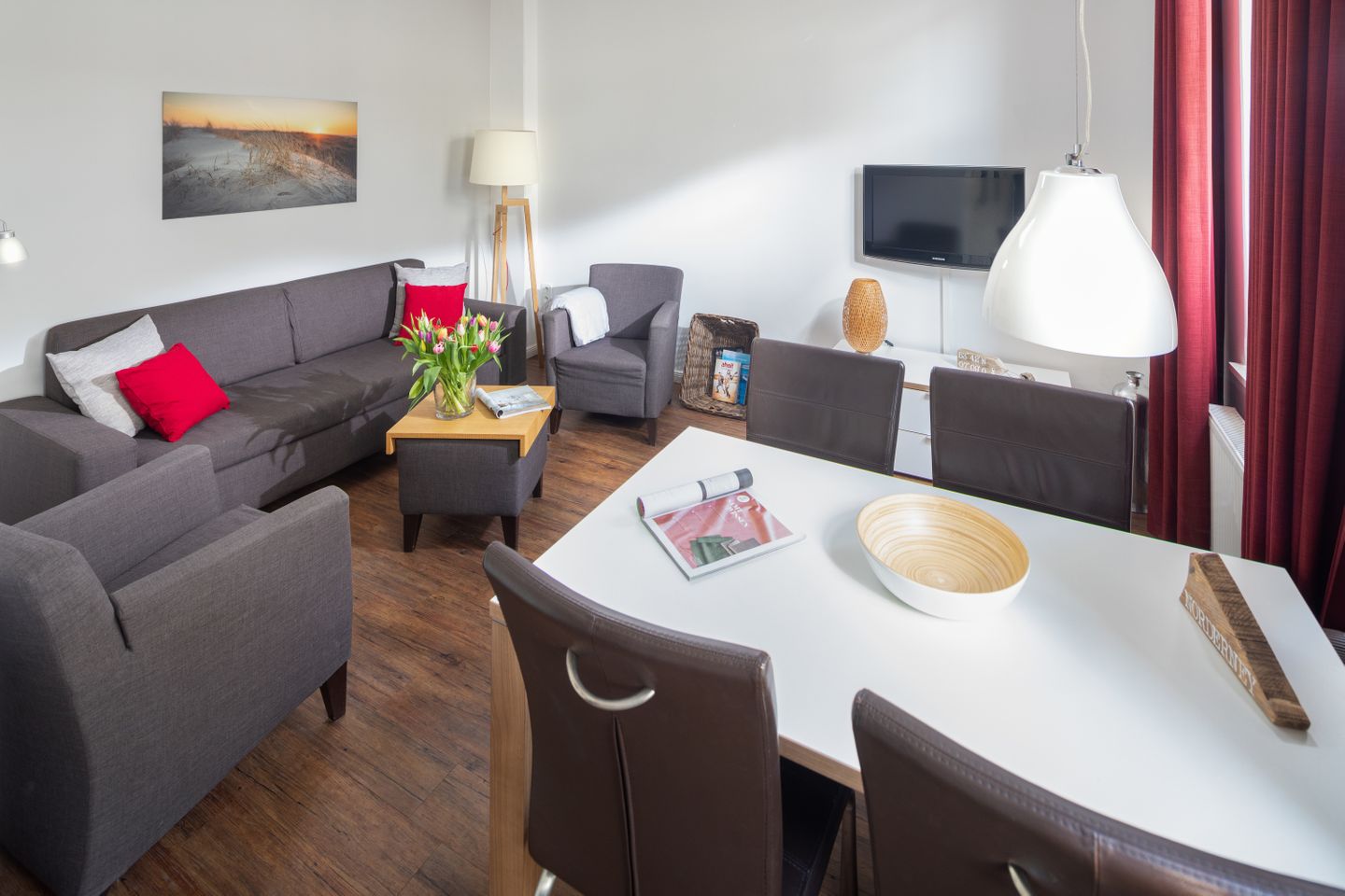  Haus Christine Wohnung 5 Nautilus Norderney - Wohnzimmer