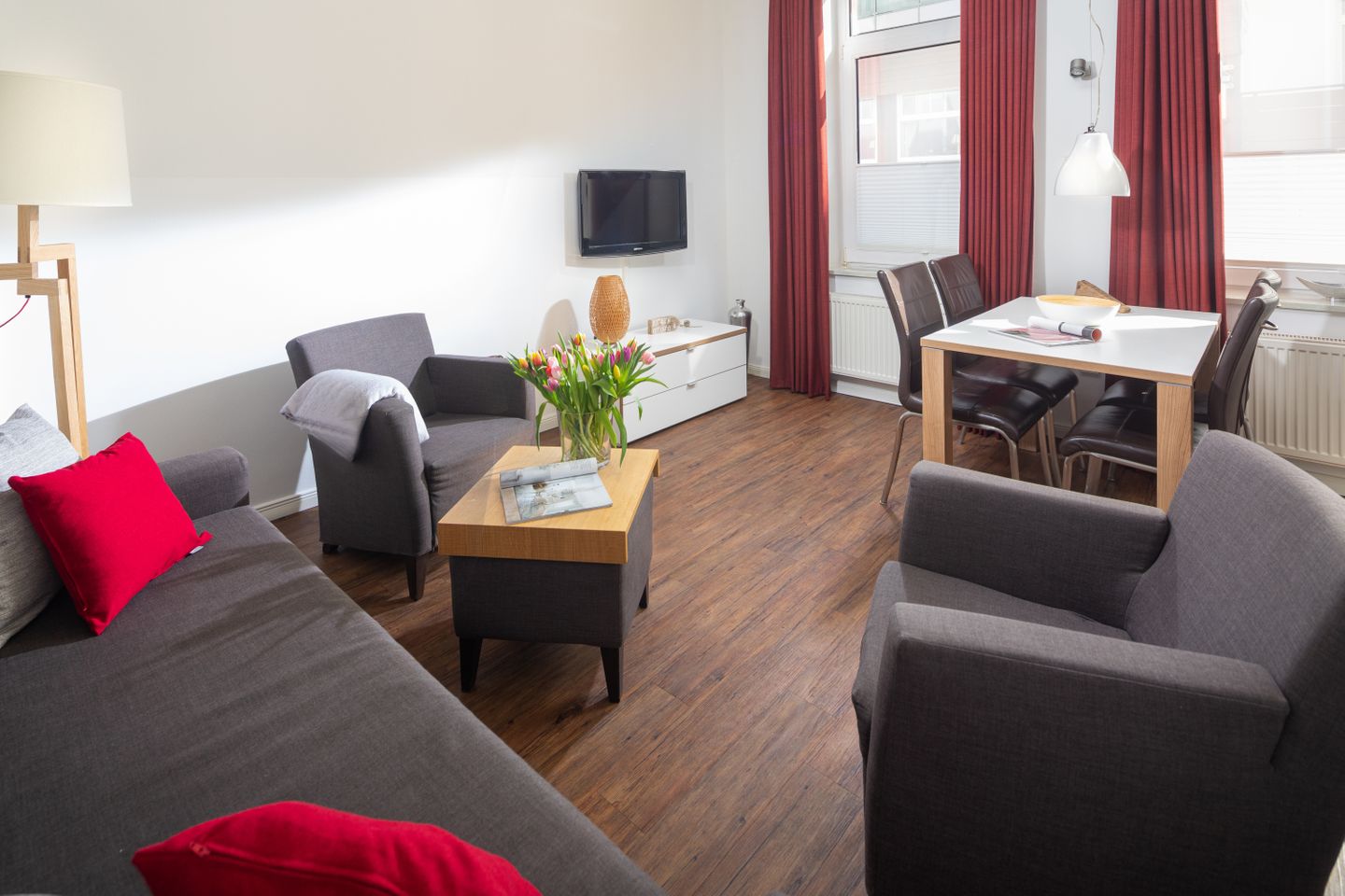  Haus Christine Wohnung 5 Nautilus Norderney - Wohnzimmer