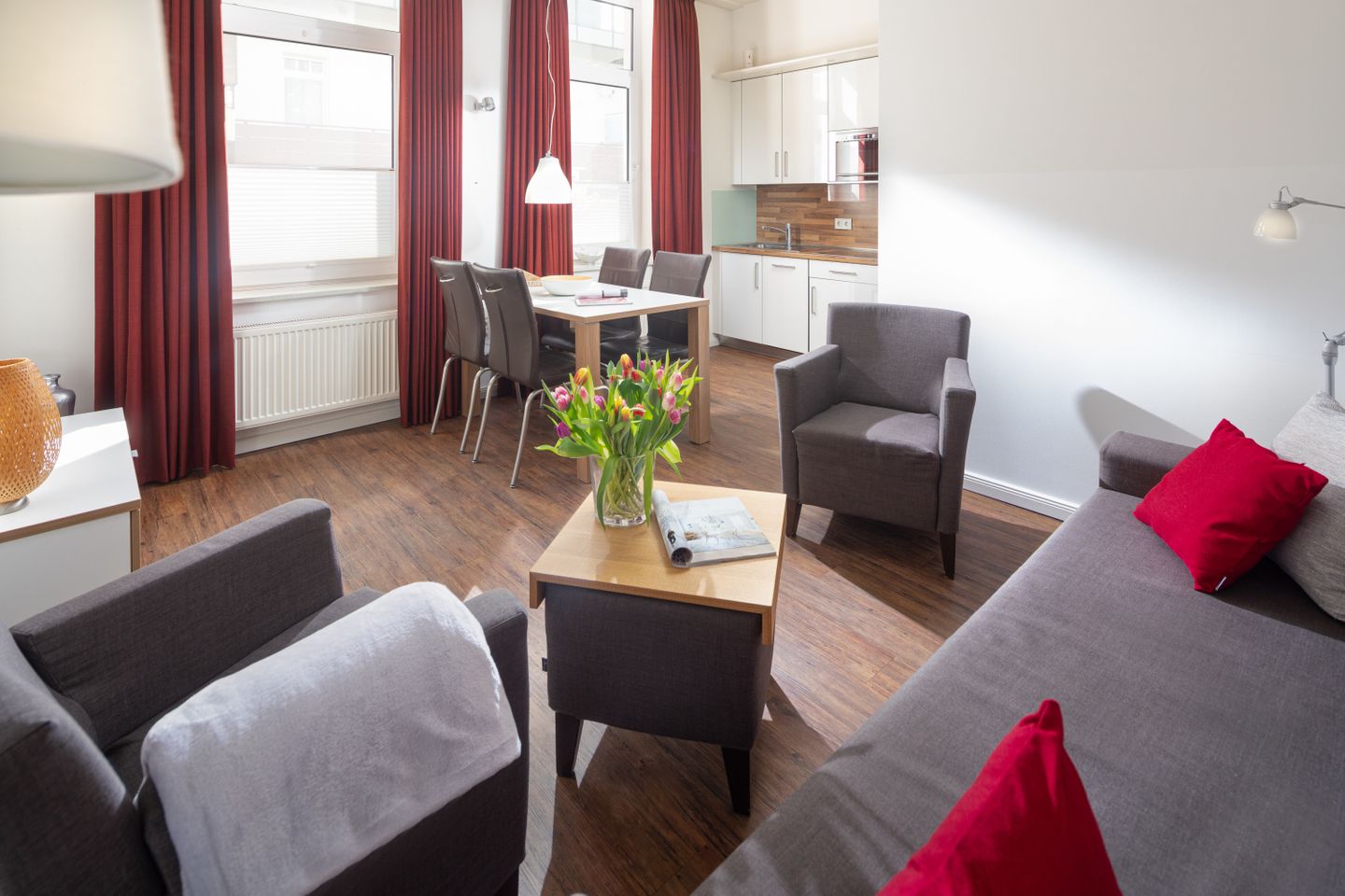  Haus Christine Wohnung 5 Nautilus Norderney - Wohnzimmer