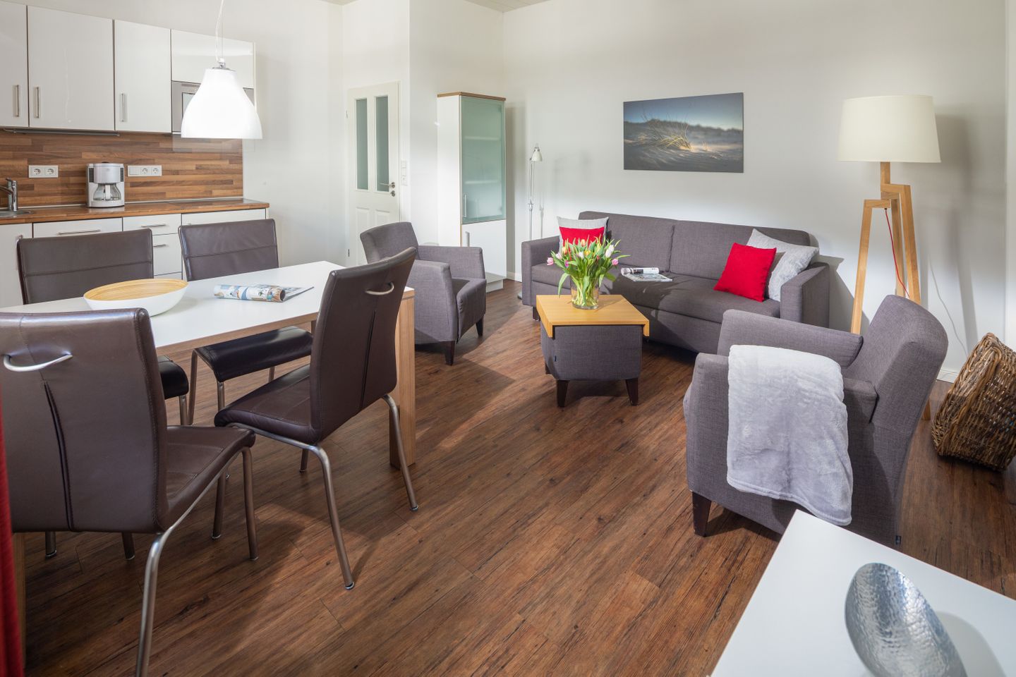 Haus Christine Wohnung 6 Nordlicht Norderney - Wohnzimmer