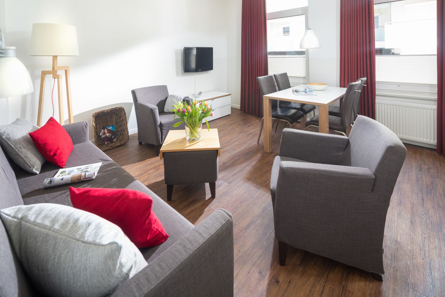 Haus Christine Wohnung 6 Nordlicht Norderney - Wohnzimmer