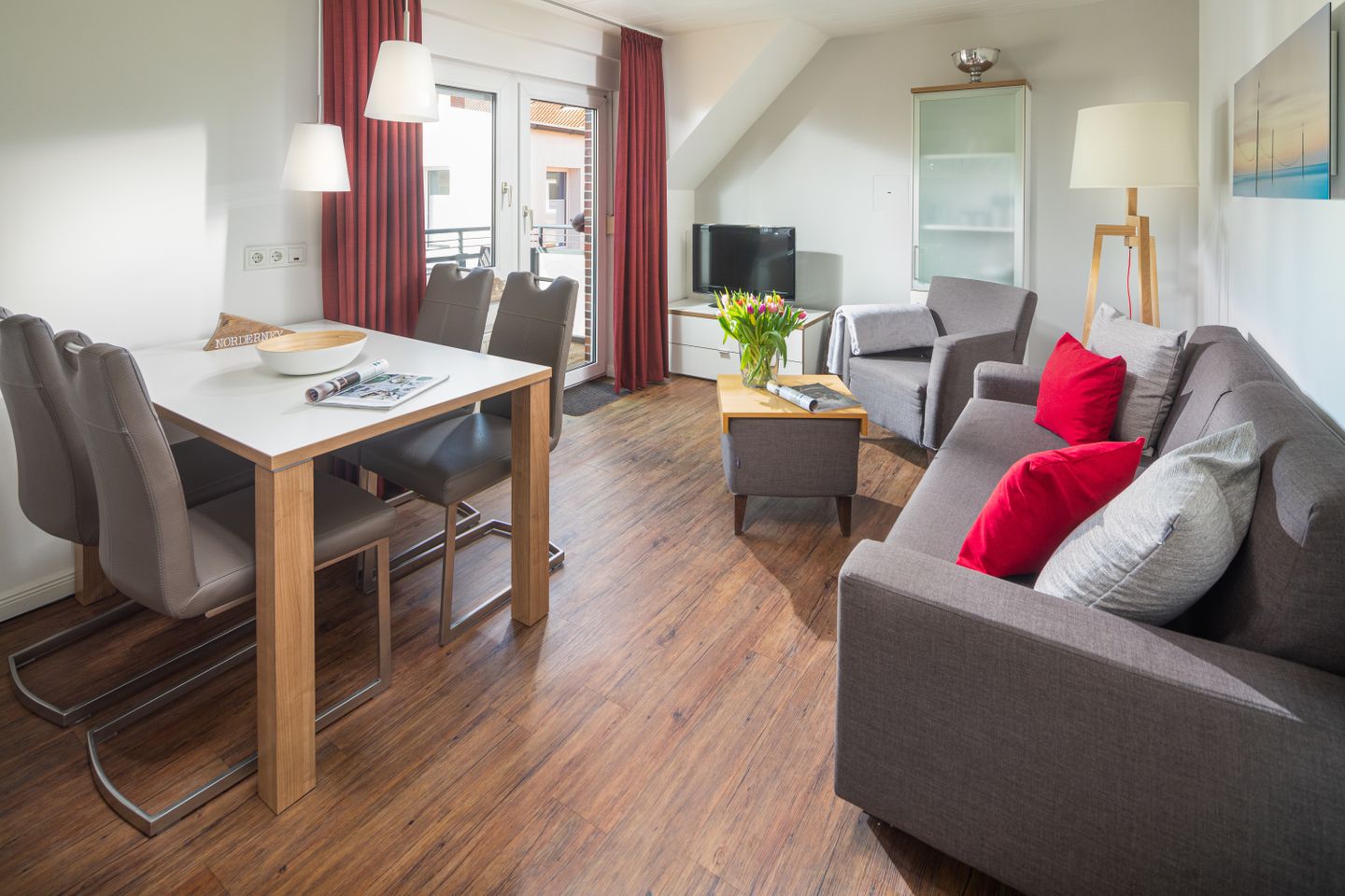 Haus Christine Wohnung 7 Leuchtfeuer Norderney - Wohnzimmer