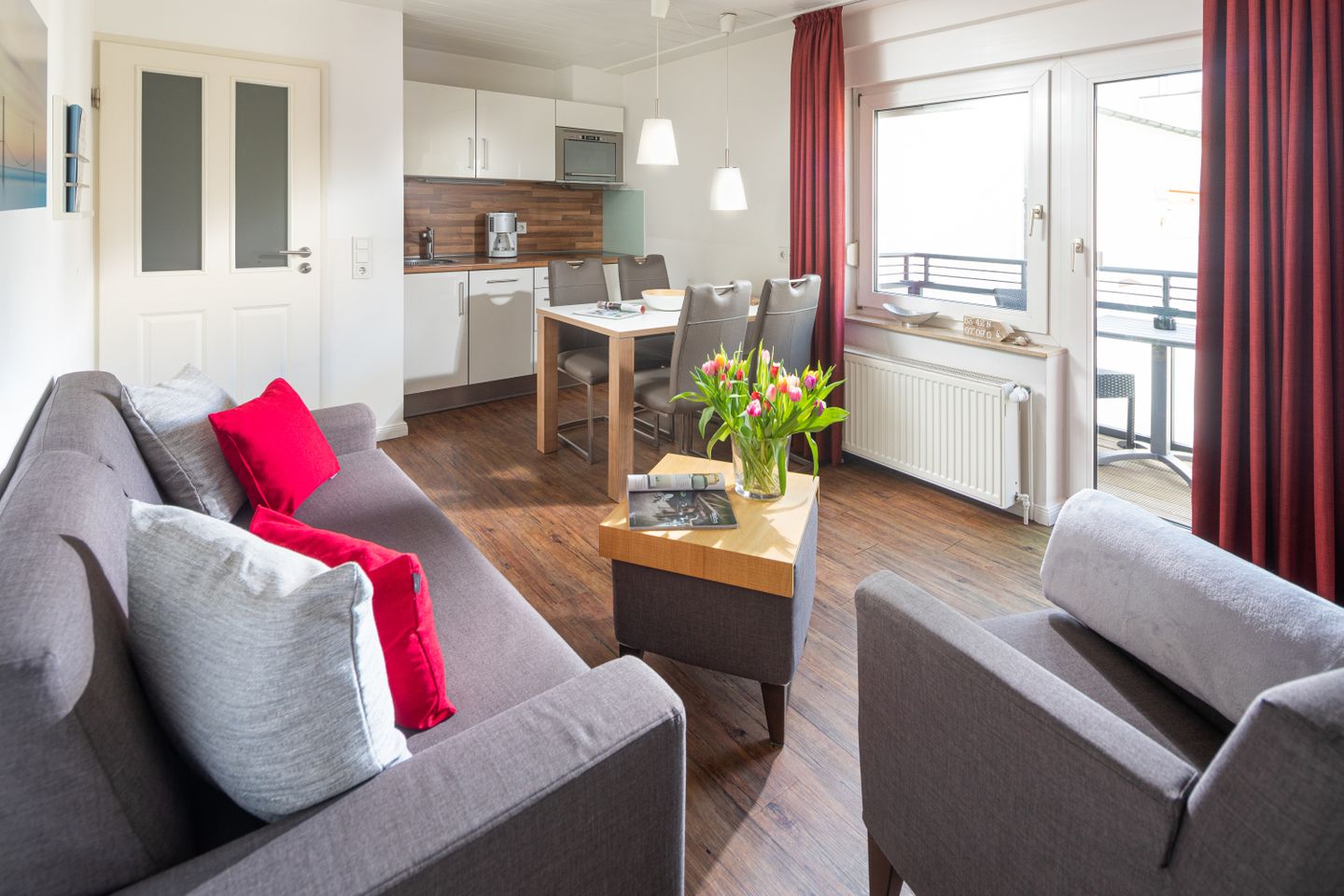 Haus Christine Wohnung 7 Leuchtfeuer Norderney - Wohnzimmer