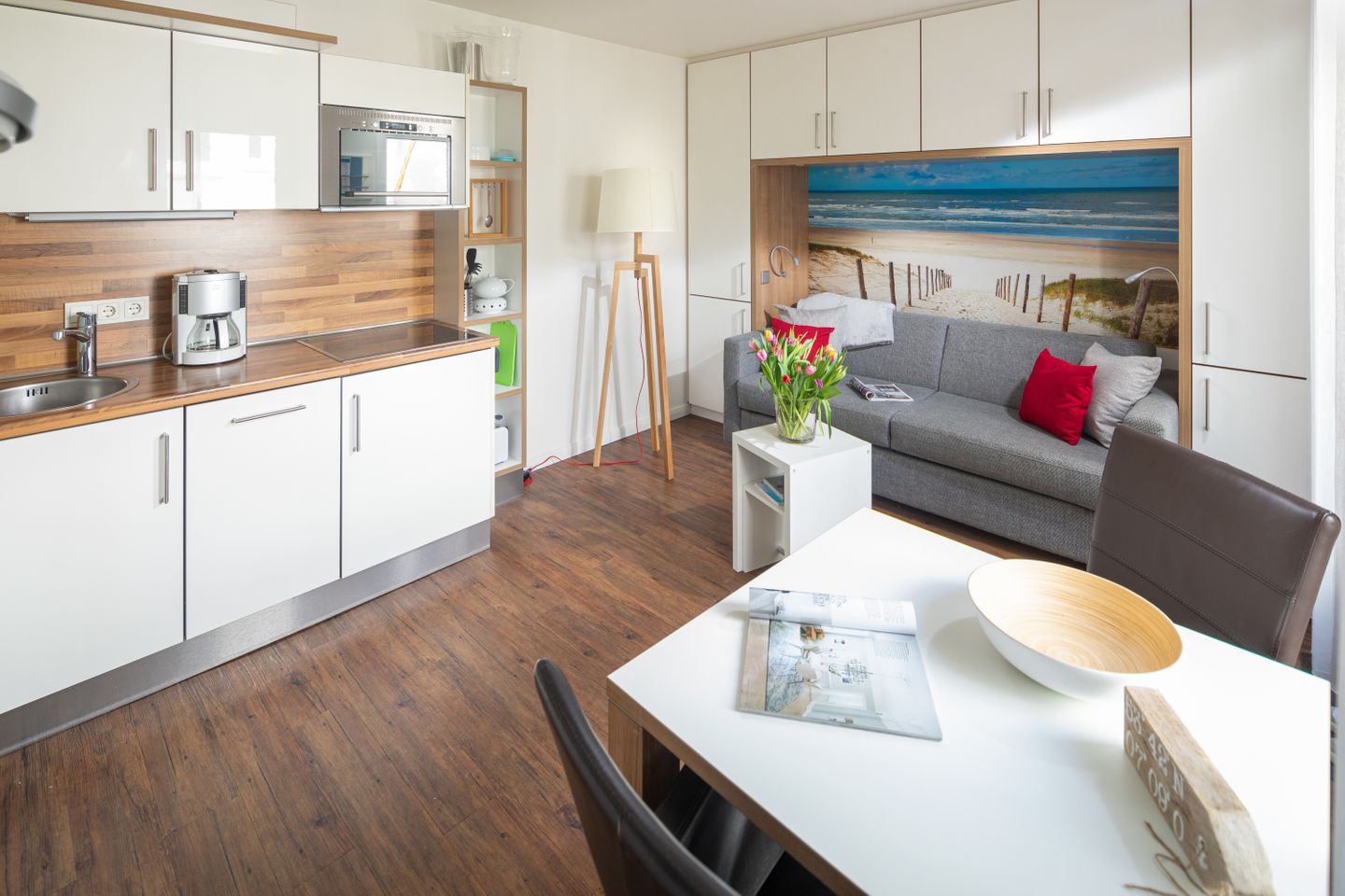  Haus Christine Wohnung 9 Muschel Norderney - Wohnzimmer