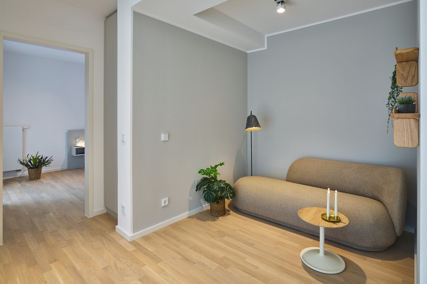 Lüttjeod Apartmentvilla Lüttjeod Apartmentvilla 02 Langeoog - Wohnbereich mit Sitzgelegenheit