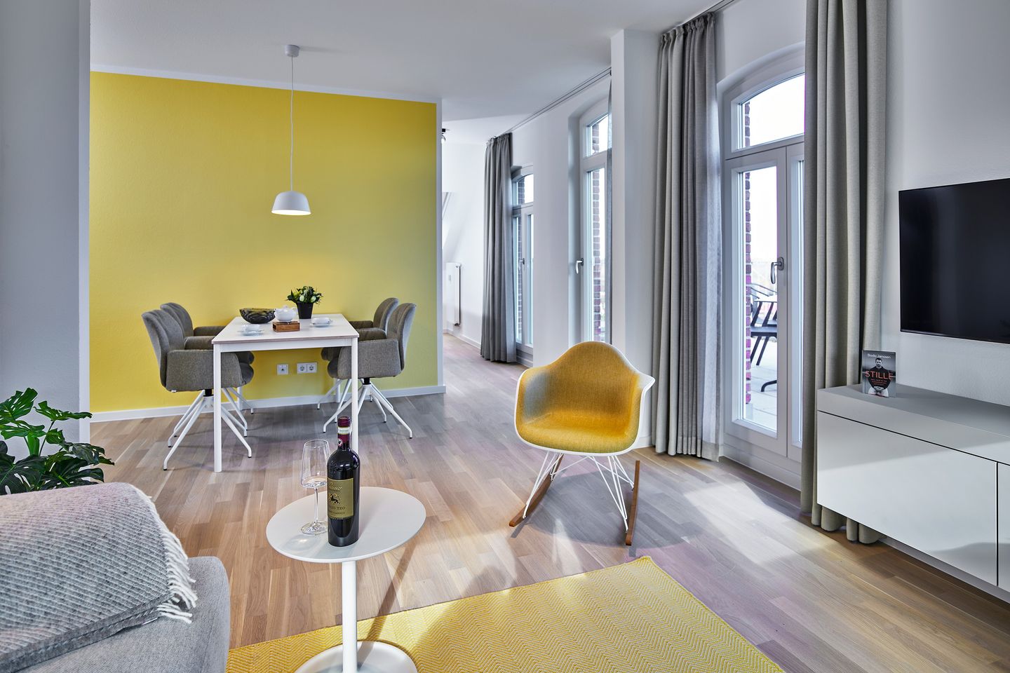 Lüttjeod Apartmentvilla Lüttjeod Apartmentvilla 15 Langeoog - Wohn-Essbereich mit Couch