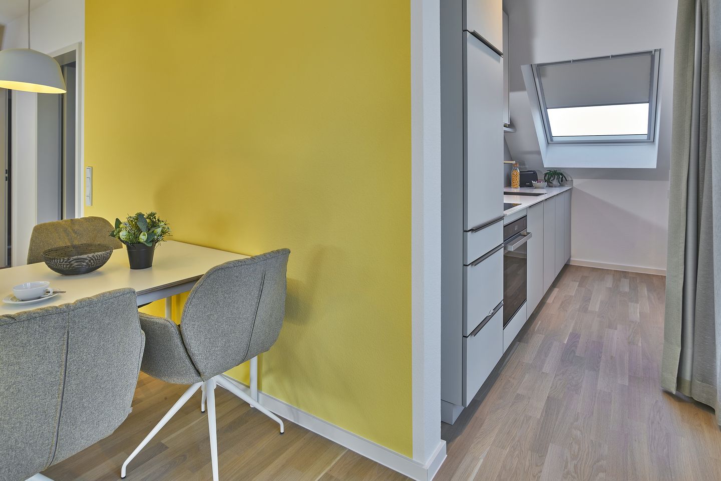 Lüttjeod Apartmentvilla Lüttjeod Apartmentvilla 15 Langeoog - Wohn-Essbereich mit Küchenzeile