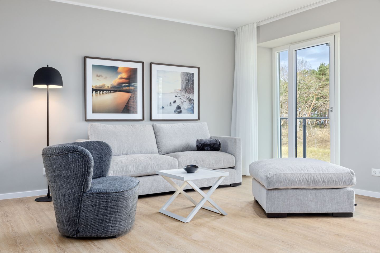 Strandresidenzen Binz-Prora Strandresidenzen Binz-Prora D1.1 Rügen - Wohn-Essbereich mit Couch