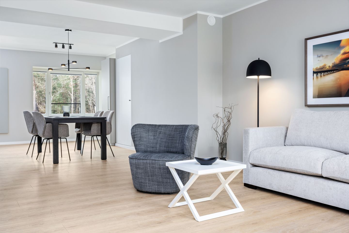 Strandresidenzen Binz-Prora Strandresidenzen Binz-Prora D1.1 Rügen - Wohn-Essbereich mit Couch