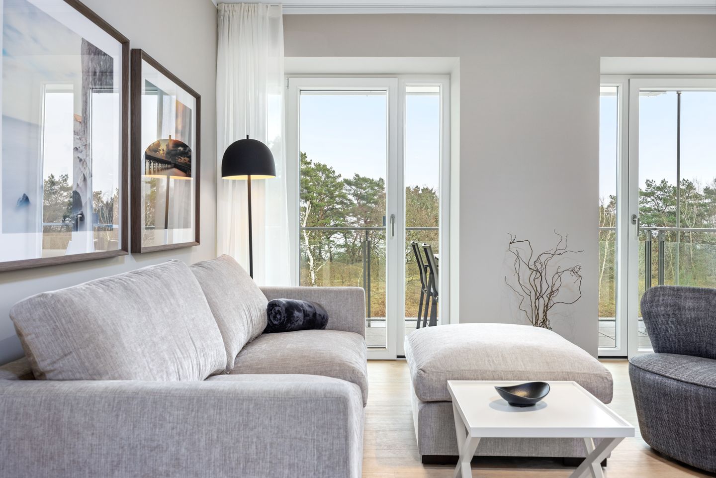 Strandresidenzen Binz-Prora Strandresidenzen Binz-Prora D3.1 Rügen - Wohn-Essbereich mit Couch