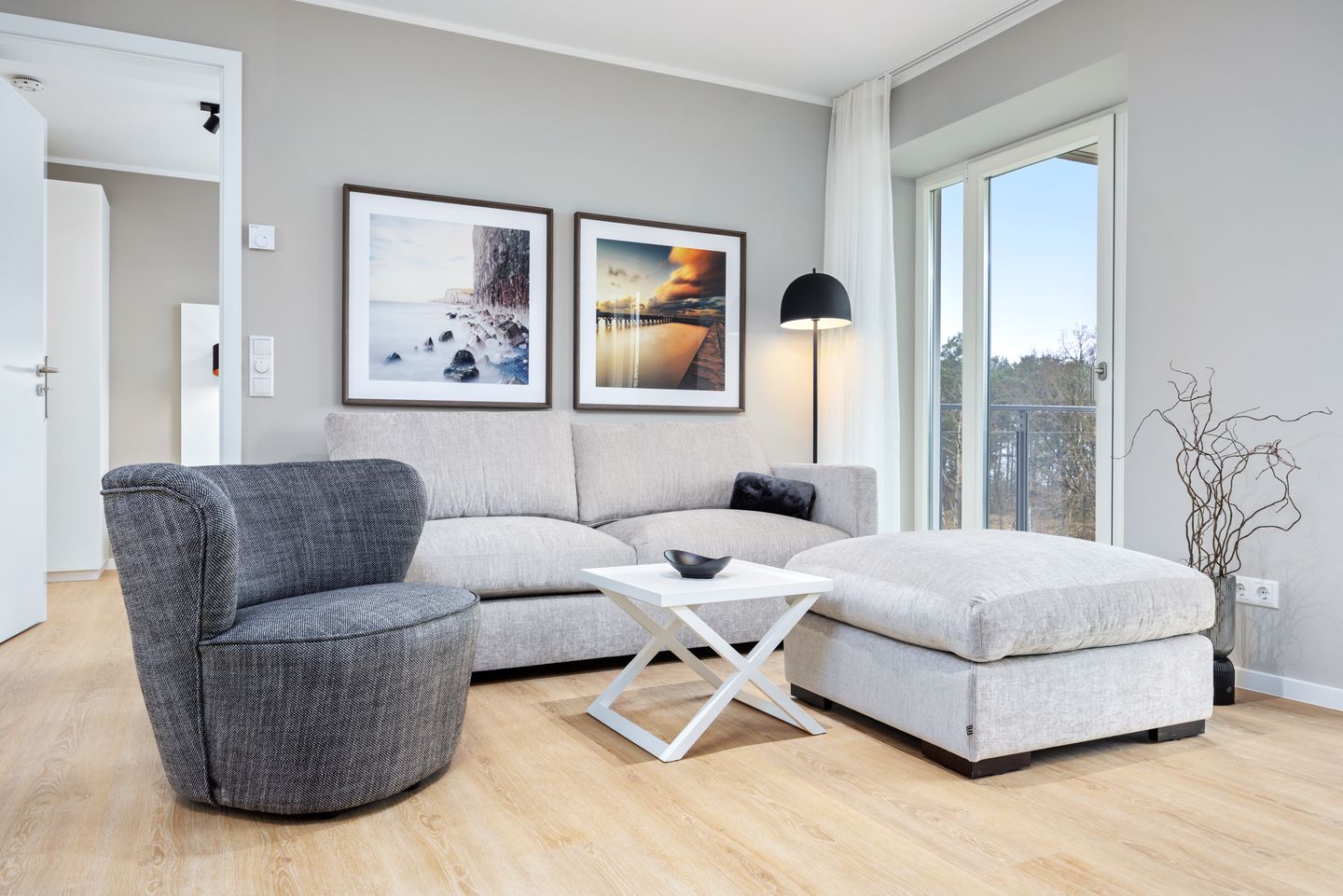 Strandresidenzen Binz-Prora Strandresidenzen Binz-Prora D3.1 Rügen - Wohn-Essbereich mit Couch