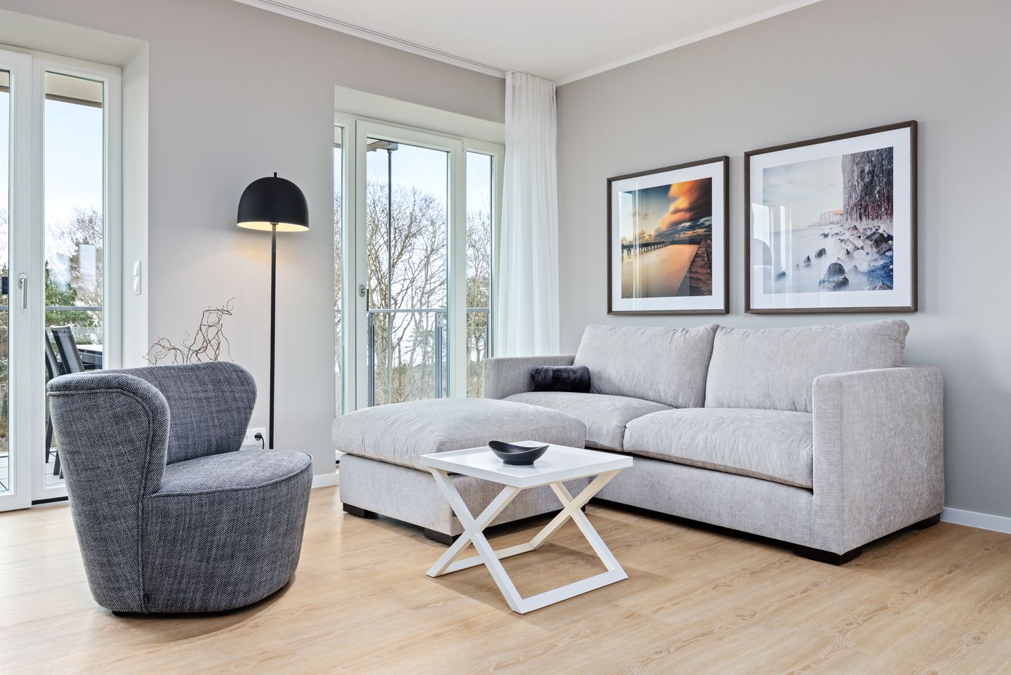 Strandresidenzen Binz-Prora Strandresidenzen Binz-Prora D3.5 Rügen - Wohn-Essbereich mit Couch