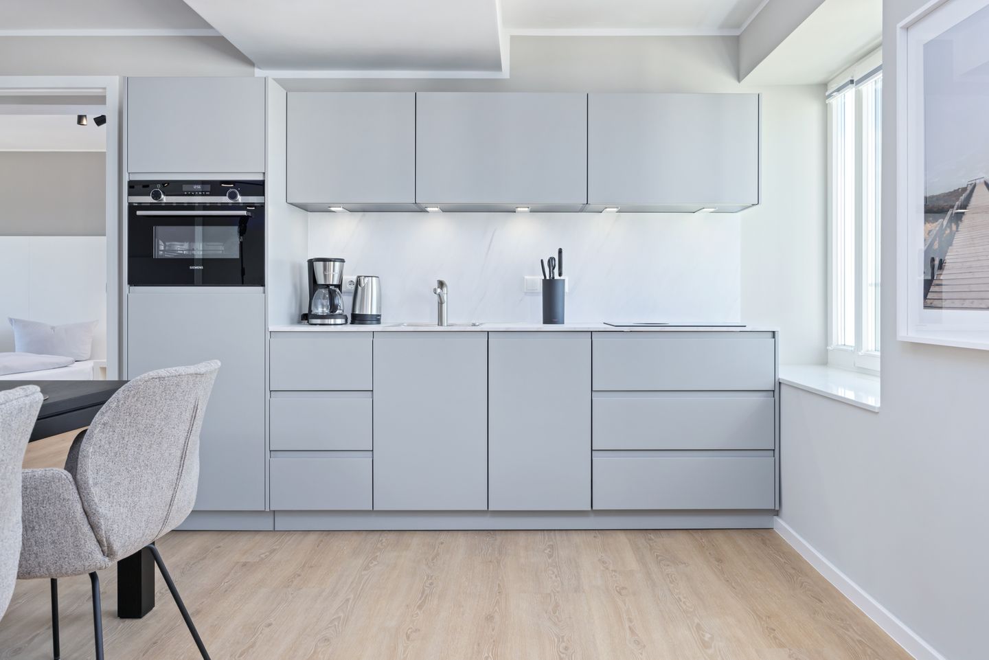 Strandresidenzen Binz-Prora Strandresidenzen Binz-Prora D4.5 Rügen - Küchenzeile mit Backofen