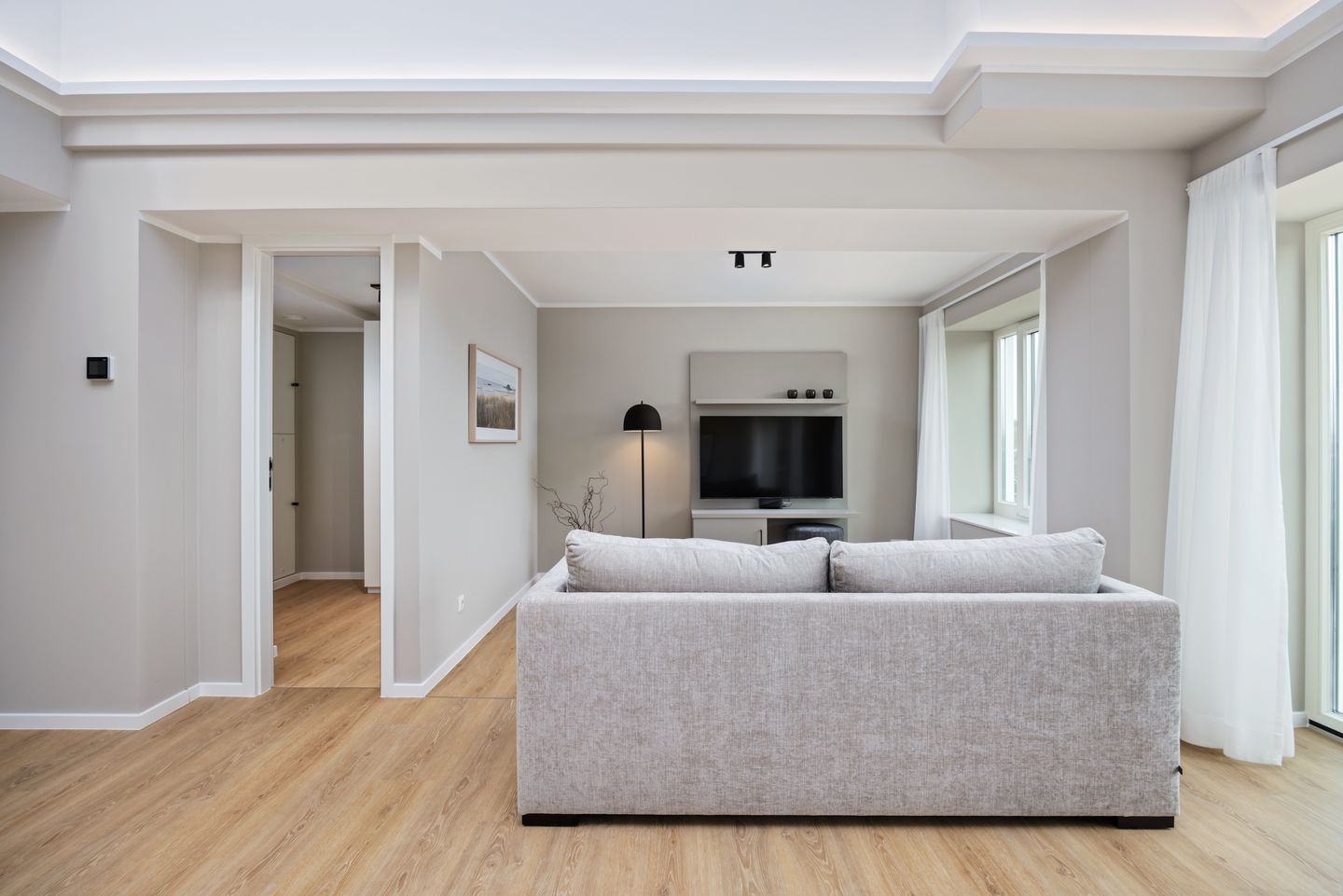 Strandresidenzen Binz-Prora Strandresidenzen Binz-Prora D5.4 Rügen - Wohn-Essbereich mit Couch