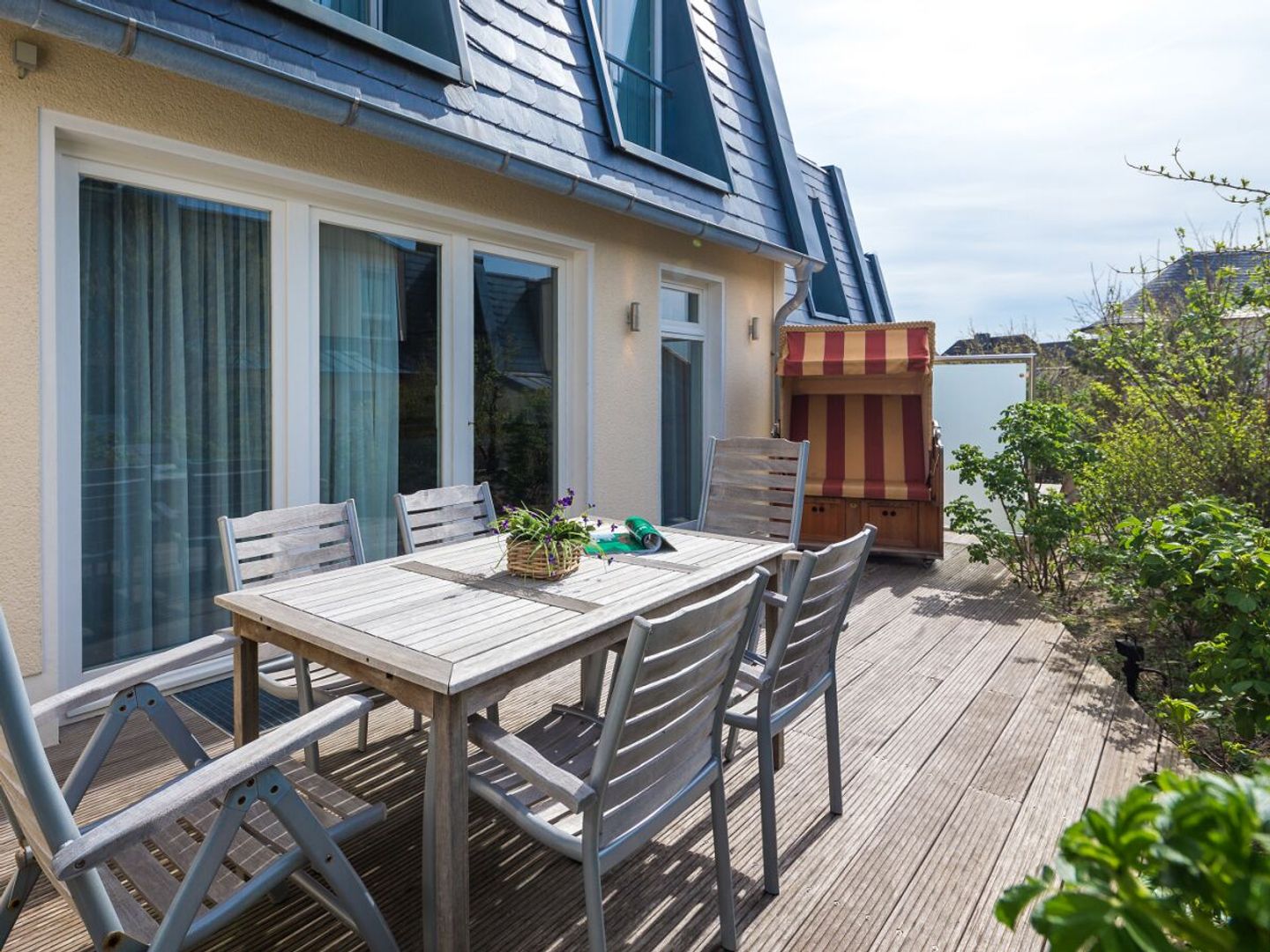  Kapitänshaus Strandhuus Norderney - Terrasse