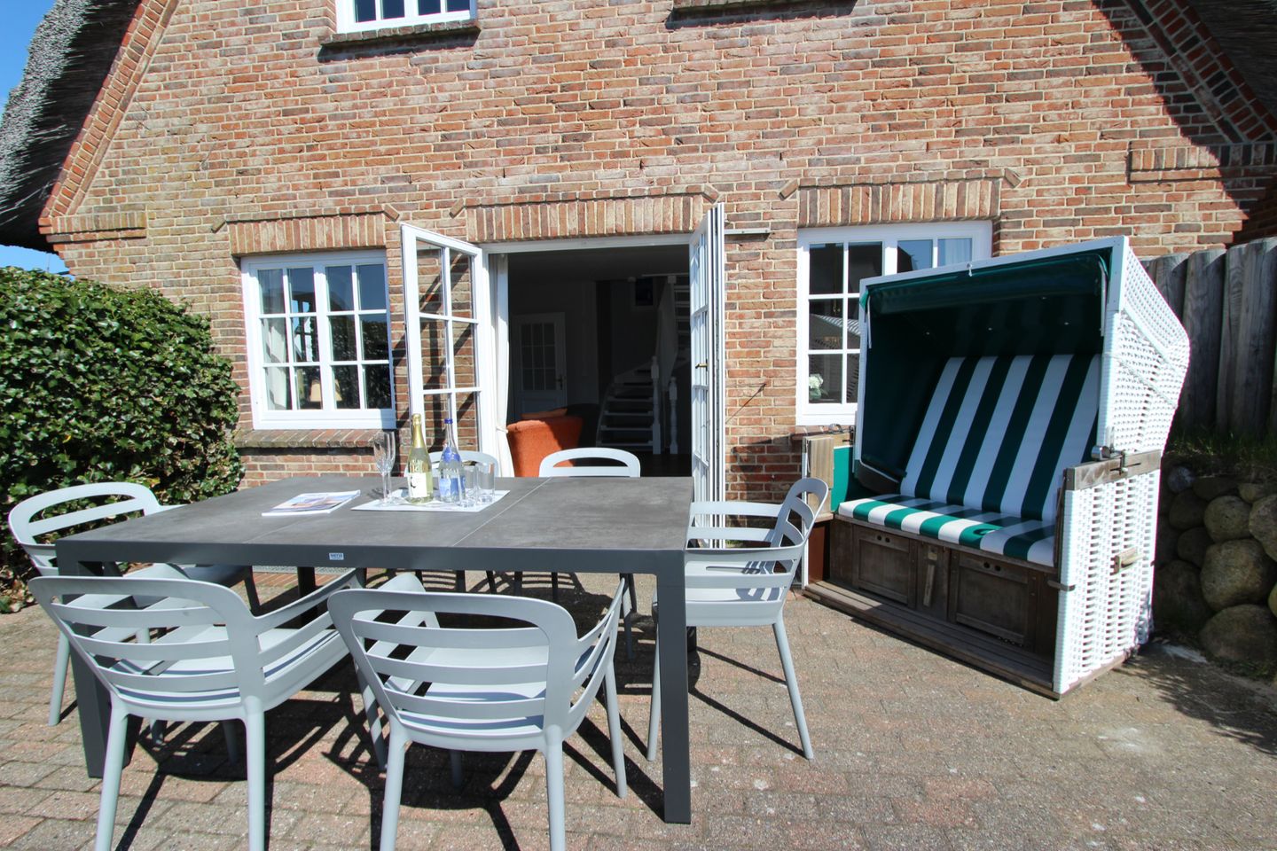 Haus Meeresbrise - Westerstr. 26a, App. 4 Wenningstedt - Terrasse