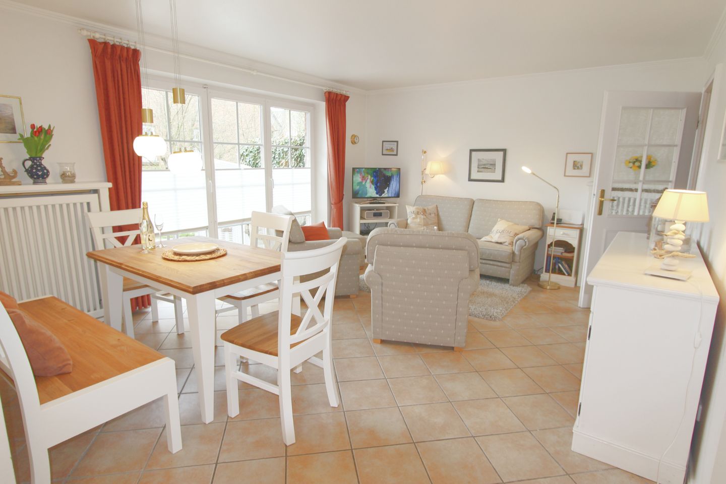 Ruusenhüs - Westerhörn 9, App. 2 Wenningstedt - Wohnzimmer