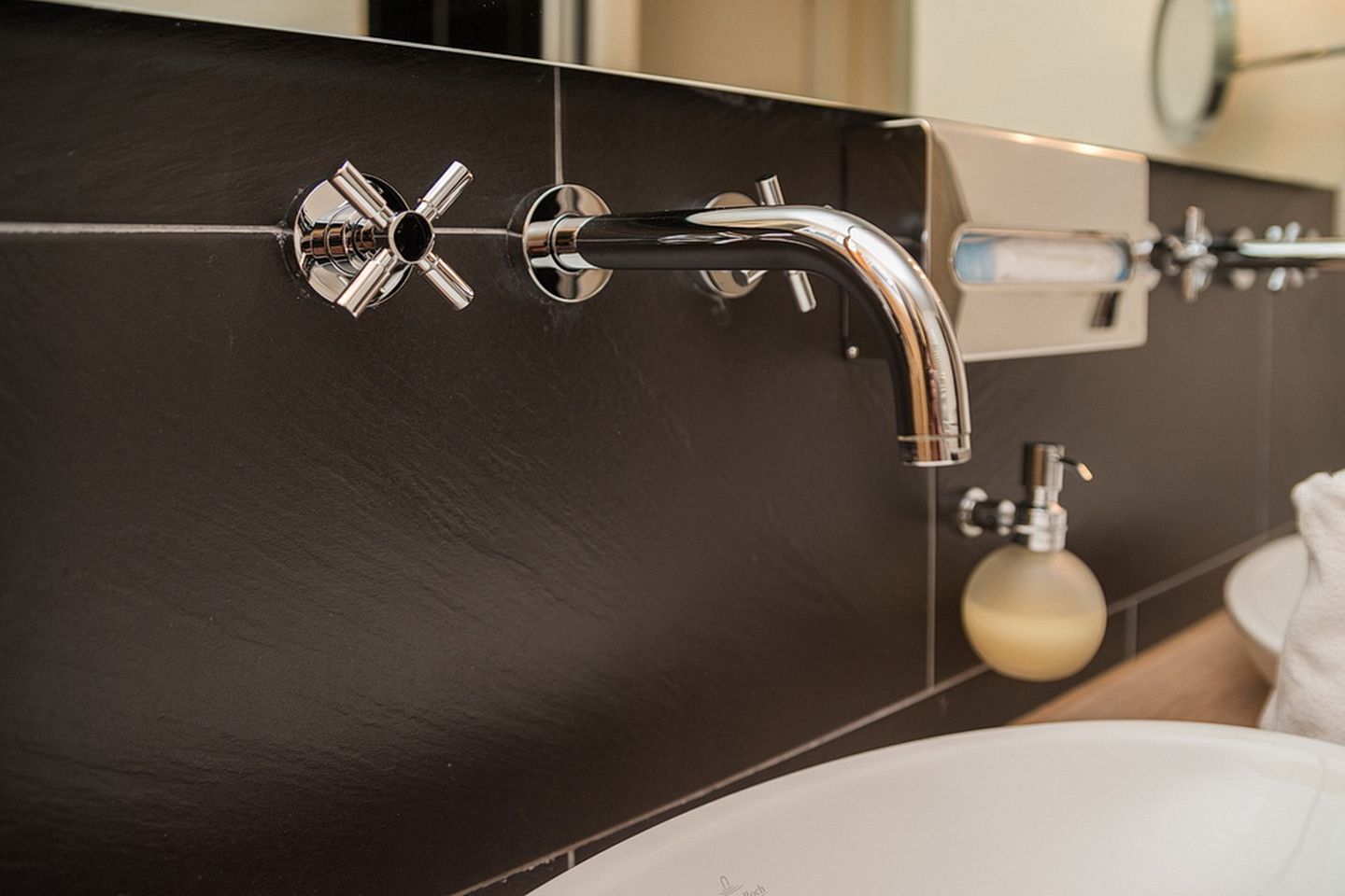 Resort Deichgraf Resort Deichgraf 31-01 Wremen - Badezimmer mit Waschtisch