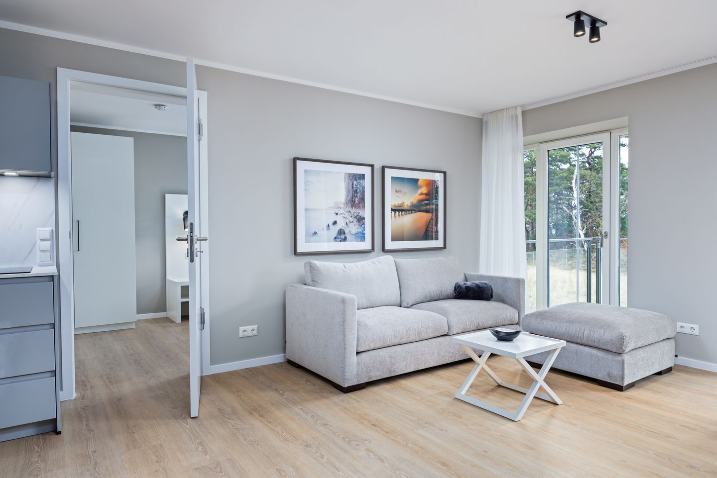 Strandresidenzen Binz-Prora Strandresidenzen Binz-Prora D1.2 Rügen - Wohn-Essbereich mit Couch