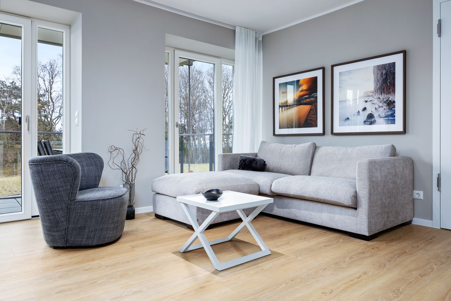 Strandresidenzen Binz-Prora Strandresidenzen Binz-Prora D1.3 Rügen - Wohn-Essbereich mit Couch