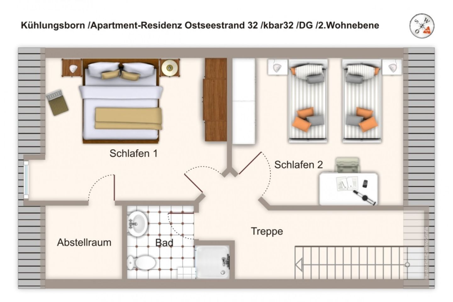 Apartment-Residenz Ostseestrand Apartment-Residenz Ostseestrand 32 Kühlungsborn - Grundriss