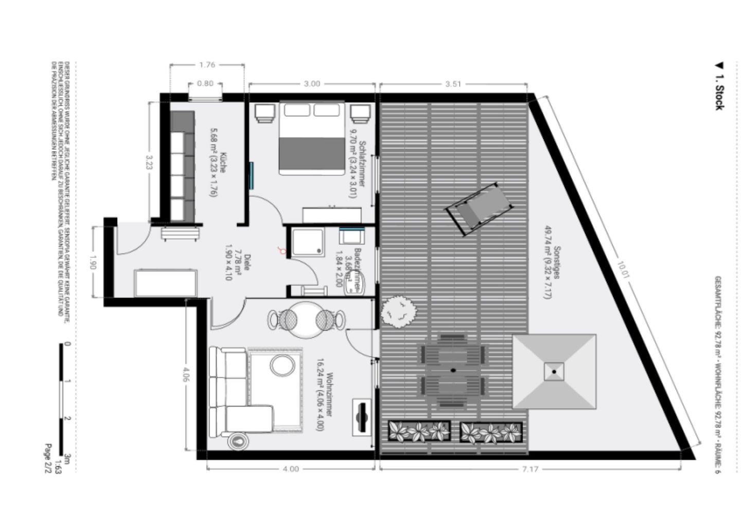 Haus Polarstern Ferienwohnung Kapella Haus Polarstern - Grundriss